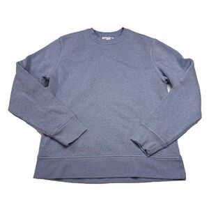 Dusty Blue Crewneck Fleece Sweatshirt with Ribbed Trim – Amazon Essentials